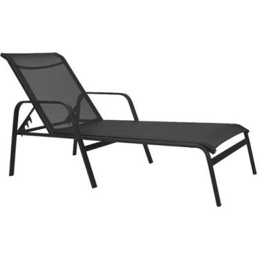 Imagem de Espreguiçadeira em Alumínio e Tela Sling Para Piscina - NossaKasa Móve