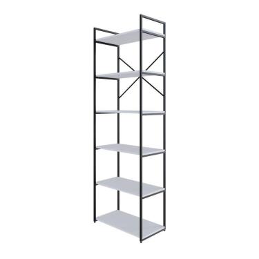 Imagem de Estante Alta C/06 Prateleiras 185x60x33cm Yon Branco Tx/ Branco Tx/