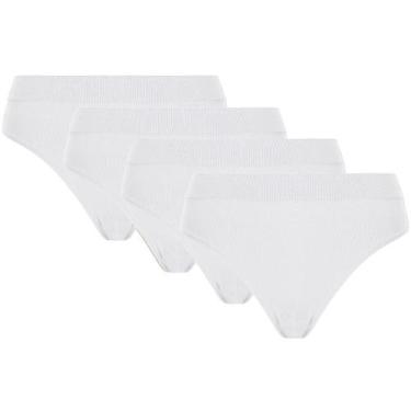 Imagem de Kit 4 Calcinha Básica Microfibra Sem Costura Loba Feminina  - LUPO, Br