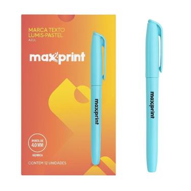 Imagem de Caneta Marca Texto Azul Pastel Lumis Pastel Maxprint Unidade