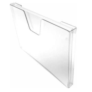 Imagem de Display Porta Folha Prontuário Parede A4 Acrílico Horizontal