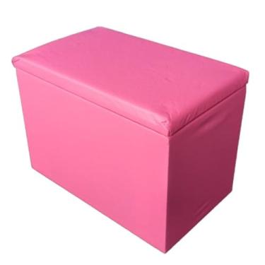 Imagem de Puff Baú Infantil Guarda Brinquedos(ROSA)