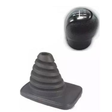 Imagem de Manopla Bola Preta + Coifa Cinza Sanfonada Celta Prisma