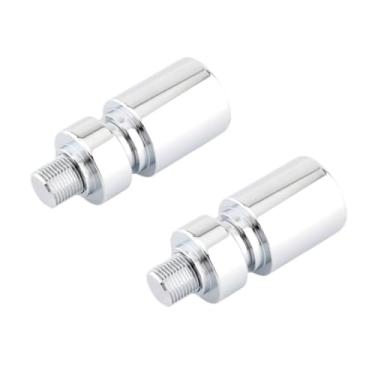 Imagem de Generic 2 peças de manoplas para guidão de motocicleta, plugues de fixação, pesos de guidão para África 1000L 1100L, Prata