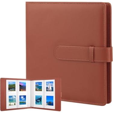 Imagem de Álbum de câmera 256 folhas Álbum 3 polegadas para Instax Mini 12/11/9/90/70/40/8 (Marrom)