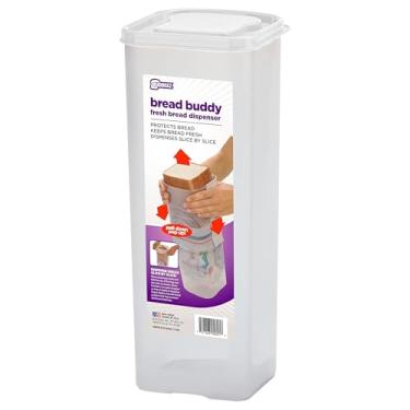 Imagem de Buddeez B00001 Size Dispenser Sandwich Loaf Bread Buddy Dispenser-13 x 5-inch, Plastic, White