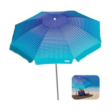 Imagem de Guarda Sol 2,2m Articulado Alumínio Sombreiro Cancun  Praia Piscina Ca