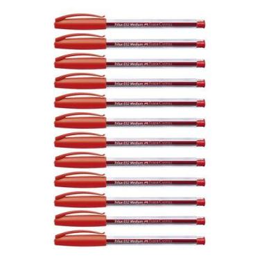 Imagem de Kit 12 Canetas Esferografica Faber Castell Trilux Medium 1.0 - Faber-C