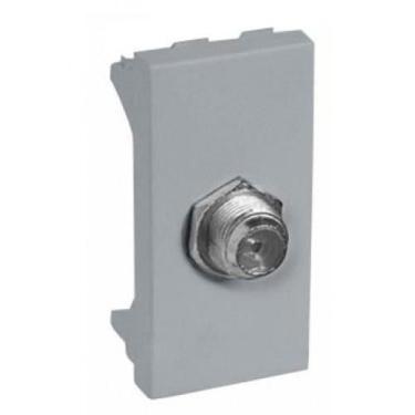Imagem de Modulo Coaxial (Antena) - Recta Prata Satin Fosco - Blux Recta Prata S