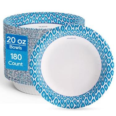 Imagem de Taças de papel descartáveis MUCHII 590mL 180 unidades 20 onças