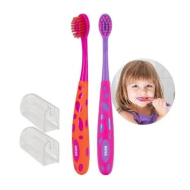 Imagem de Pack com 2 escovas dentais fun steps 2 2583 kess