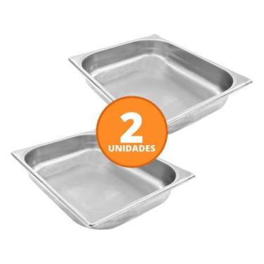 Imagem de Kit - 2 Cuba Inox Gn 1/2 Fria 325X265X60 - Venâncio - Venancio