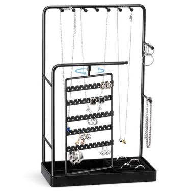 Imagem de Suporte de exibição de joias ProCase Organizer Black Metal