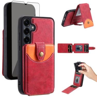Imagem de Asuwish Capa de celular para Samsung Galaxy A14/M14 5G capa carteira celular compatível com Magsafe protetor de tela de vidro temperado Slim Stand compartimento para cartão de crédito ID A 14 4G 14A