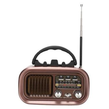 Imagem de Alto-falante Bluetooth Yunseity Vintage Radio RXBT628 com FM AM SW