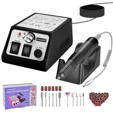 Imagem de Furadeira de unhas elétrica LAVAED Professional 35000RPM com brocas