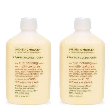 Imagem de Mixed Chicks Condicionador Leave-In Defining & Frizz Eliminating Curl Defining, Pacote com 2, 10 ml cada