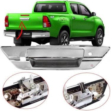 Imagem de Maçaneta Puxador Tampa Traseira Hilux 2018 19 2021 - MAX