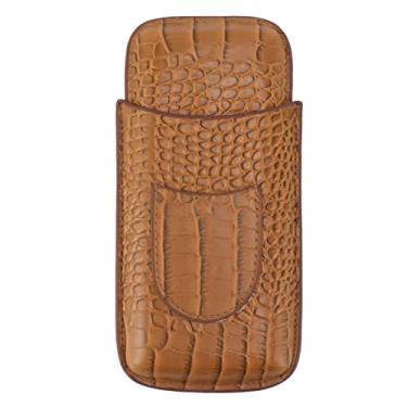 Imagem de Caixa de Charuto de Viagem, Caixa de Charuto de 3 Dedos, Couro Artificial à Prova d'água para Negócios Ao Ar Livre (76)