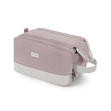 Imagem de Bolsa de higiene WANDF Travel Organizer Canvas Dopp Kit rosa