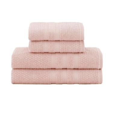 Imagem de Jogo toalha de banho gigante 4 peças vanilla - buddemeyer, Rosa Velvet