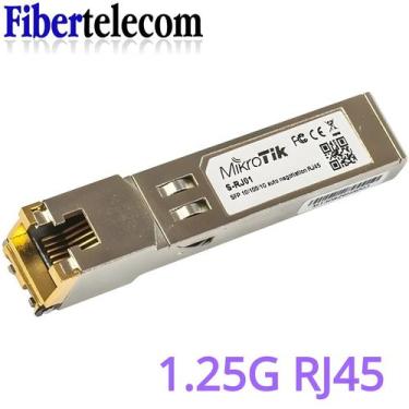 Imagem de Módulo De Fibra SFP Gigabit Ethernet RJ45 1000BASE-T Conector De Cobre