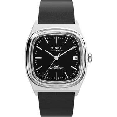 Imagem de Timex Relógio masculino E Line de 34 mm, preto/aço inoxidável/preto