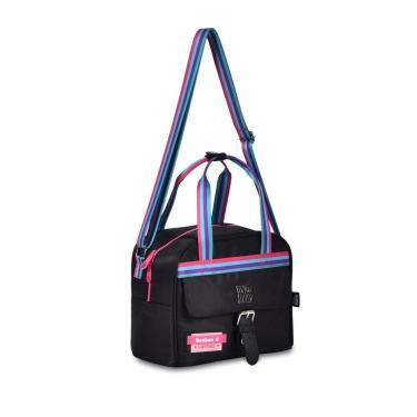 Imagem de Lancheira Escolar Térmica Rebecca Bonbon Flor Preto Rb24107