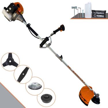 Imagem de Roçadeira Aparador de Grama Terra GRHB430 Bipartida À Gasolina 43cc 1,7HP 4 Em 1 C/ Car...