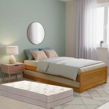 Imagem de Bicama Madeira Maciça Premium Solteiro com Cama Extra Deslizante + 2 C