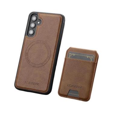 Imagem de Capa De Telefone De Couro Com Carteira Magnética Para Samsung Galaxy S