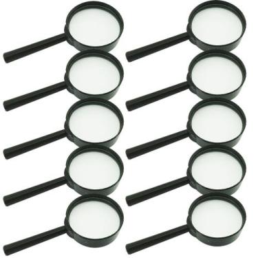 Imagem de Kit 10 Lupas Escolares de Aumento 50 Mm Lupa Pequena - Aliança