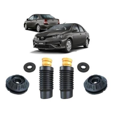 Imagem de Par Kit Coxim Batente Dianteiro Etios Sedan 2015 2016 2017