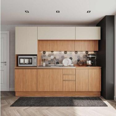 Imagem de Cozinha Modulada 5 Peças com Armários, Balcões e Torre Quente Aroeira 