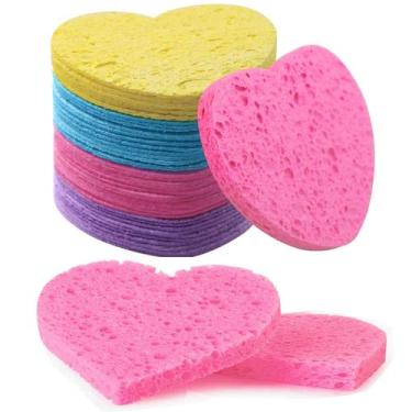 Imagem de Esponjas faciais Spunspon, celulose natural comprimida, 50 unidades