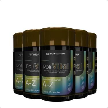 Imagem de 5X Polivital A-Z 60 Caps Hf Suplementos