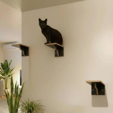 Imagem de Playground Gato Reforçado com 3 Degraus em MDF 15mm LAMINADO Com Carpe