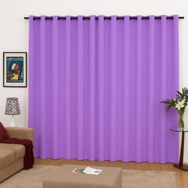 Imagem de Cortina Roma Para Janela 3,00m X 2,50m - Lenharo Enxovais, LILAS