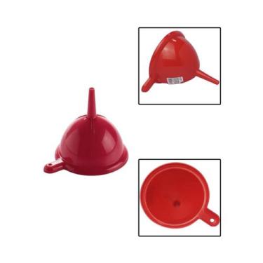 Imagem de Funil Grande de Plastico Vermelho 12,5cm - Plasútil