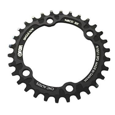 Imagem de UFOR 96BCD Elliptical/Oval Drop-Stop Anel de corrente para Shimano XTR M9000 e M9020, 34T