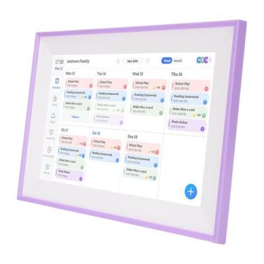 Imagem de Asixxsix Calendário Digital do Planejador de Parede de 10,1 Polegadas, WiFi Smart Touchscreen Display Interativo Gráfico de Tarefas Planejador Familiar Porta-retratos Digital para