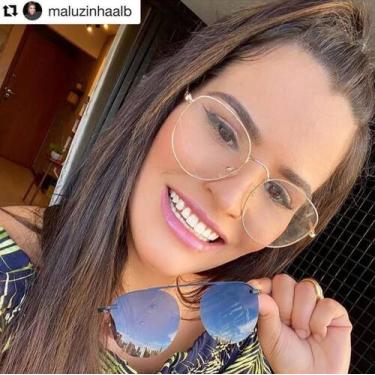 Imagem de Armação Óculos Grau Clipon Sol Feminino Redondo 2 Em 1 Sirena - Palas 