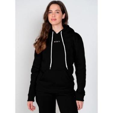 Imagem de Moletom Roxy Fech Chic Basic Preto-Preto-M-Feminino