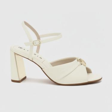 Imagem de Sandália Feminina Ramarim De Salto Dourado Social 2522205