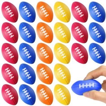 Imagem de Pacote Foam Football Blulu Mini com 30 5,5 x 3,5 cm para crianças e ad