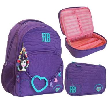 Imagem de Mochila c/ Estojo Oficial Rebecca Bonbon 2026 Cor:Lilás - Clio