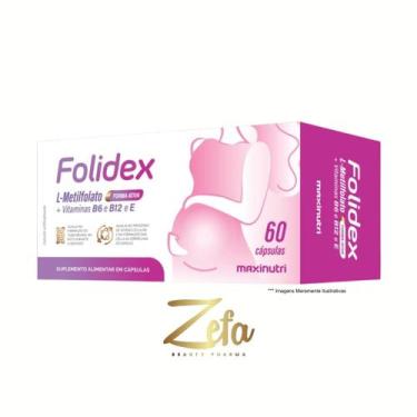 Imagem de Folidex L Metilfolat De Calcio B6 B12 E 60 Caps - Maxinutri