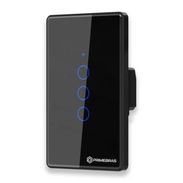 Imagem de Interruptor Inteligente 3 Botões Primebras Branco 110V 220V