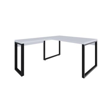 Imagem de Mesa Em L Diretor 150x160x75cm Yon Branco Tx/