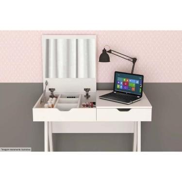 Imagem de Penteadeira Camarim Juvenil Pe-2019 C- 1 Espelho Branco - Tecno Mobili